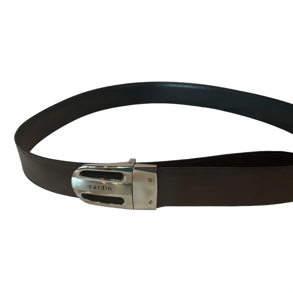 Pierre Cardin Black Leather Belt Size 32